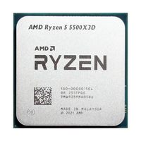 Prosesor CPU AMD Ryzen 5 5500X3D Baru R5 5500X3D 6-Core 12-Thread 7NM L396M Socket AM4