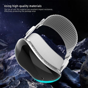 Accessoires <span class=keywords><strong>VR</strong></span> pour <span class=keywords><strong>Apple</strong></span> Vision Pro Étui transparent pour <span class=keywords><strong>casque</strong></span> d'écoute Étui de protection transparent en TPU Coque arrière transparente - Product Image 6