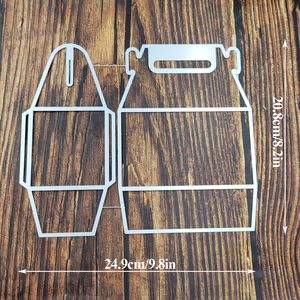 Customizzato formato A4 fai da te fatto a mano carta fustut Scrapbooking confezione regalo grande metallo muore incisione Design fatto a mano per artigiani - Product Image 2
