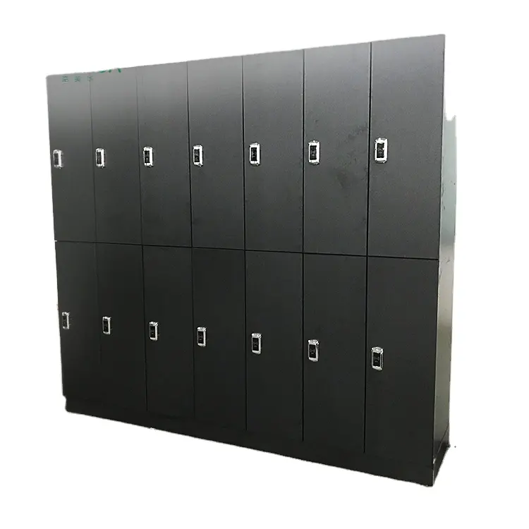 Fumeihua однотонные черные lockercabinet 2 яруса 12 z-образной формы с четырьмя дверцами