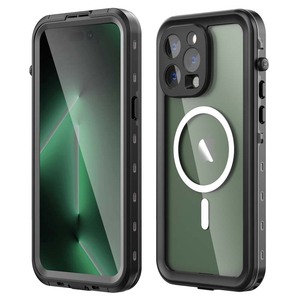 Coque de protection intégrale avec chargement sans fil pour iPhone <span class=keywords><strong>14</strong></span> Pro Max, étanche et résistante à l'eau pour la natation - Product Image 1