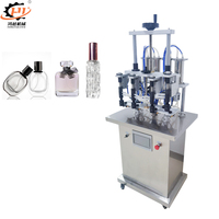 Machine de remplissage de parfum semi-automatique à grande vitesse à 4 buses, 20 ml, 50 ml, 100 ml, pour liquides, Guangzhou