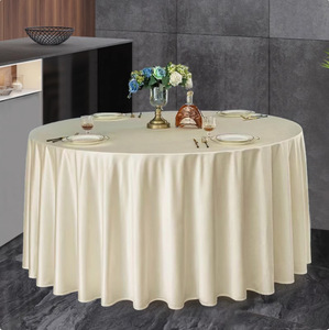 <span class=keywords><strong>Nappe</strong></span> en satin gris champagne rose épaisse 220G pour fêtes et salons professionnels - Product Image 5