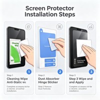 Protections d'écran, lingettes nettoyantes jetables à l'alcool, papier kraft, microfibre pour ordinateur, téléphone, verres de lunettes - Durée de conservation de 2 ans