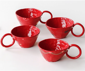 Tazas de Café de Cerámica de Lujo, Taza de Café de Cerámica con Logotipo, Taza de Café de 6 oz con Asa Grande, Bonito Regalo <span class=keywords><strong>para</strong></span> tus Amigos - Product Image 3