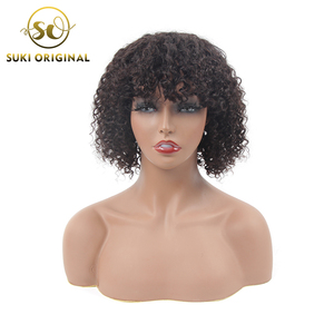 Top di Vendita di Qualità di Hight Breve <span class=keywords><strong>Bob</strong></span> Indiani del Virgin Dei Capelli Umani Parrucche Con I Capelli Del Bambino - Product Image 1