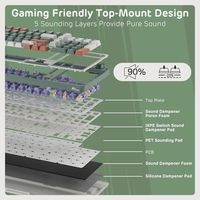 OEM ODM S98 Wireless Mechanical Keyboard with Smart Display Knob 96 RGB Wireless Gaming Keyboard BT24GUSBC Hot Swappable Custo