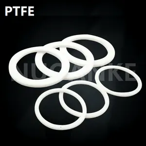 Pabrik Cina Suku Cadang Segel Karet Kustom Cincin O-Ring PTFE Datar Putih Segel Gasket Suhu Tinggi Cincin PTFE