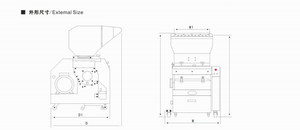 Broyeur puissant de résine plastique d'acier inoxydable de machine en plastique concasseuse automatique - Product Image 4