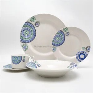 20pcs porcelain dinner ware with color box packing