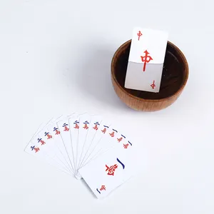 2024 Manufacturer-Recommended Collection Fun Plastic White Water Mahjong Poker Combination Playing Cards Enthusiasts