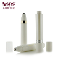 Emballage de crème pour les yeux avec applicateur à bille 10ml 15ml, flacon vide à bille, conteneur pompe sans air en plastique PP à double paroi
