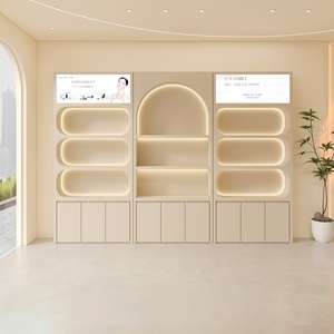 Espositori per Cosmetici in Legno di Alta Qualità, Ecologici e Durevoli per Saloni di Bellezza e Negozi al Dettaglio - Scaffali per Prodotti per la Cura della Pelle e delle Unghie - Product Image 1