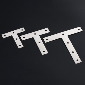 Kai Shun T Type And L Type Flat Angle <b>Brackets</b> Nickel Plated Iron 90 Degree Right Angle Furniture Connectors - Product Image 1