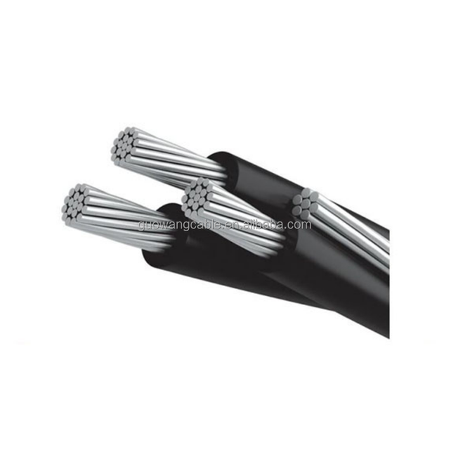 Bare Aluminum Conductor XLPE Insulated Low Voltage Overhead Aerial Bundle Cable 10mm 50mm 70mm 95mm 120mm Abc Cable