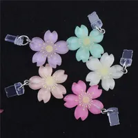 Charme de bouchon anti-poussière de téléphone en résine Sakura Kawai prise de Port de Charge pour iPhone capuchon anti-poussière mignon Type C pendentif de bouchon de Protection contre la poussière