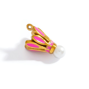 จี้ห้อยคอธีมกีฬา ซีรีส์สแตนเลสสตีล เครื่องประดับอเนกประสงค์ ของขวัญสำหรับทุกเพศ จี้ DIY - Product Image 4