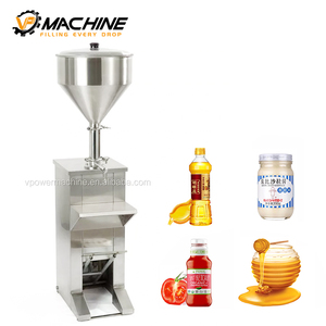 Fabbrica di Guangzhou Manuale Verticale Liquido <span class=keywords><strong>e</strong></span> Liquido Pastoso di Riempimento Imbottigliamento Macchina Per Il Gelato <span class=keywords><strong>e</strong></span> Burro di Arachidi - Product Image 1