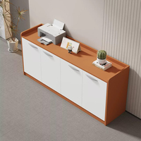 Meuble de rangement pour bureau à domicile, armoire basse à 3 tiroirs avec armoire à dossiers latérale fermée pour le rangement des documents