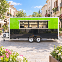 Camions de restauration rapide mobiles Etodevice de 18 pieds, remorque alimentaire pour petit-déjeuner, collations, glaces, équipement de cuisine