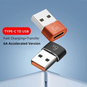 6A OTG alliage d'aluminium Type C femelle vers USB un adaptateur mâle câble de chargeur rapide pour <span class=keywords><strong>iPhone</strong></span> <span class=keywords><strong>11</strong></span> 12 13 14 pour sortie Samsung DC - Product Image 5