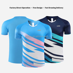 เสื้อฟุตบอลฤดูร้อนคุณภาพสูงสำหรับทุกเพศ สามารถปรับแต่งได้ตามต้องการ รับผลิตแบบ OEM ชุดกีฬาฟุตบอล เน็ตบอล แบดมินตัน - Product Image 3