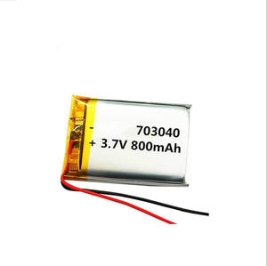 Oplaadbare <span class=keywords><strong>3</strong></span>.7V 703040 850 Mah Lithium Polymeer Ion Batterij - Product Image 3