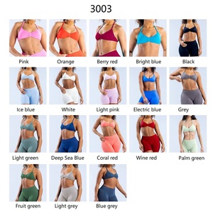 Roregal alta elasticidad Light Extinction Nylon sin costuras Yoga Halter Bra Beautiful Back Sports Bra para mujer - Product Image 5