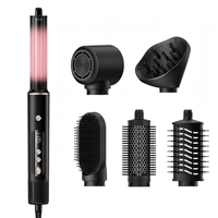 Outils de coiffure professionnels pour salon, ensemble de sèche-cheveux ionique multifonctionnel 8 en 1, fer à lisser automatique, brosse lissante
