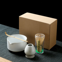 Ensemble de fouets à matcha japonais en bambou, fouet en bambou personnalisé, bol en céramique, kit de fouet à matcha, kit de matcha cérémoniel