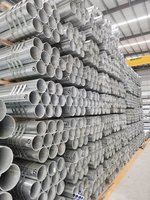Tuyaux galvanisés de classe B à épaisseur moyenne BS1387 En10255 DN15 à DN 100 mm en acier au carbone, prix par tonne