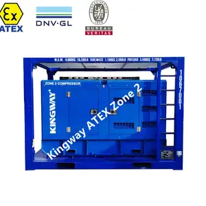 Zone 2 Explosion Proof Generator ATEX Certification 3phase 400kw 500kva DNVGL 2.7-1 Lifing Frame Offshore Service