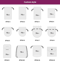 Kantong Perhiasan Kulit Imitasi Mikrofiber Custom Bestpackaging dengan Kancing Tekan, Pasokan Pabrik untuk Kemasan Perhiasan Hadiah
