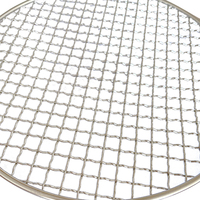 Grille de barbecue en acier inoxydable 304/316L de qualité alimentaire, personnalisée en usine, en fil métallique ondulé, pour foyer, cuisine, résistante à la chaleur