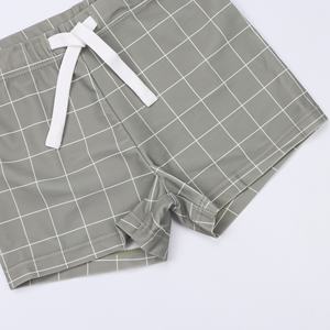 Vente en gros Maillot <span class=keywords><strong>de</strong></span> <span class=keywords><strong>bain</strong></span> d'été mignon pour bébé garçon Maillot <span class=keywords><strong>de</strong></span> <span class=keywords><strong>bain</strong></span> à carreaux vert <span class=keywords><strong>militaire</strong></span> avec <span class=keywords><strong>short</strong></span> à manches longues crème solaire pour enfants - Product Image 5