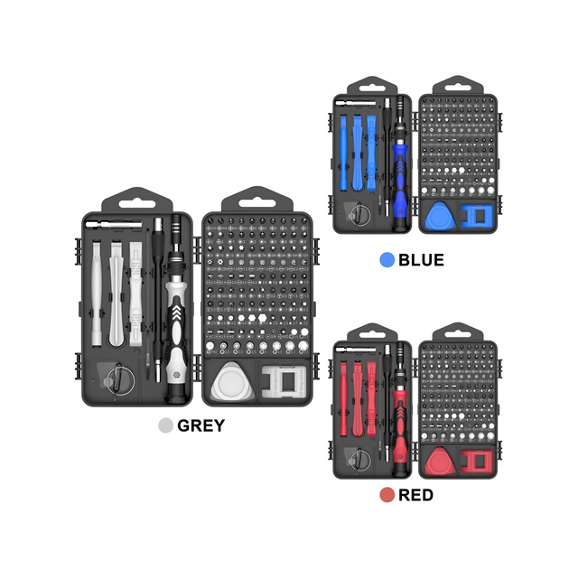 117 in 1 Opening Tools Disassemble Kit for iphone 4 4s 5 5s 6 6s Smart Mobile Phone Repair Tools Kit Screwdriver Set