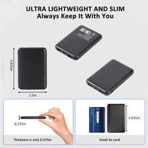 Batterie d'urgence personnalisée et chargeur portable de voyage 5000 mAh - Product Image 3