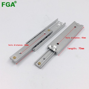 16mm Width Two-section Aluminum Alloy <b>Drawer</b> <b>Slide</b> - Product Image 2