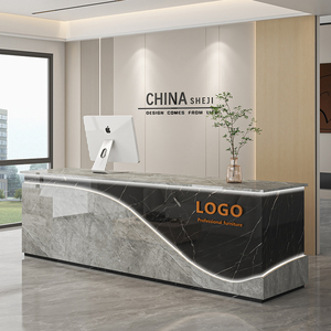 受付カスタマイズ可能なアセンブリウッドオフィスモダンシンプル工場直販 - Product Image 5