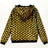 Veste à fermeture éclair à capuche à paillettes pour hommes européens et américains manteau de fête pour Halloween Day Concert et Baseball vestes pour hommes
