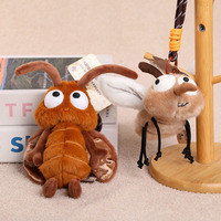 Pendentifs anti-moustiques et anti-cafards, jouets en peluche à thème insecte, porte-clés de sac et breloques de sac à main - Poupées en tissu polyester style gothique unisexe