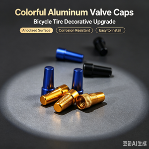 Tapas de Válvula Presta Ajustables de Aleación de Aluminio con Parte Superior Plana, Cubiertas Antipolvo para Válvulas Francesas, para Ruedas de Bicicleta de Montaña/Carretera, Multicolor - Product Image 5