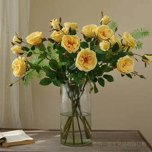 Roses artificielles Yihua Floral Art, 68 cm, fleurs en soie, style romantique européen, décoration de mariage, décoration intérieure - Product Image 1