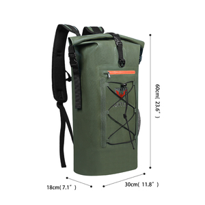 Custom Logo <b>PVC</b> Waterproof Dry Bag Heavy Duty Roll <b>Top</b> Buckle Closure Floating Sailing Surfing 25L Outdoor Sport Backpack - Product Image 2