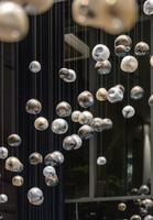 Lustre en verre de luxe ECOJAS pour hall d'hôtel super marché hôtel de mariage nouveau design grande suspension