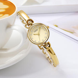Reloj de Pulsera de Cuarzo para Mujer, Minimalista, con Esfera Redonda de Aleación, Elegante, Simple, Resistente al Agua - Product Image 1