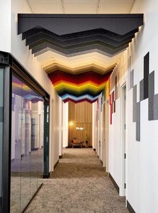 Panneaux de <span class=keywords><strong>plafond</strong></span> acoustiques haute densité pour l'<span class=keywords><strong>isolation</strong></span> phonique des plafonds, avec un design moderne personnalisable et des solutions de modèles 3D - Product Image 5