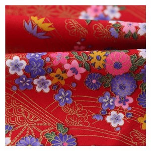 Gran oferta 150cm * 100cm Japón algodón pequeño Floral puro algodón rojo azul marino para Gament vestido tela textil para el hogar - Product Image 3