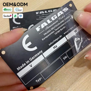 Placas de Identificación de Aluminio Anodizado <span class=keywords><strong>con</strong></span> Número de Serie Certificado para Equipos Industriales Europeos Personalizados - Product Image 2