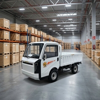 Petits véhicules électriques à quatre roues adaptés au transport de marchandises dans les fermes et les entrepôts
